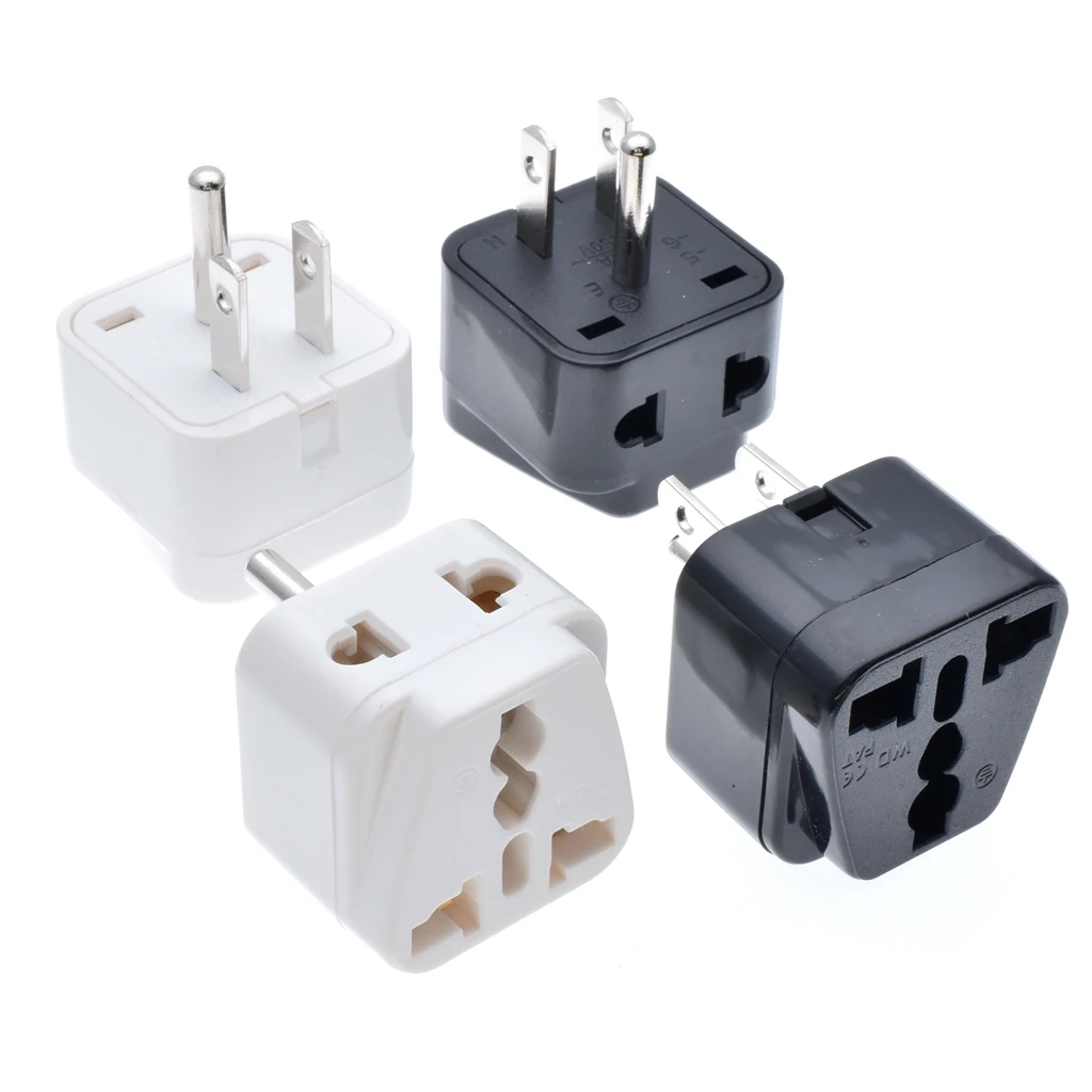 

2019 Lowest price Plug adaptor EUROPEAN to AMERICAN USA Taiwan Thailand Japan Travel Adapter Power Converter Wall Plug*