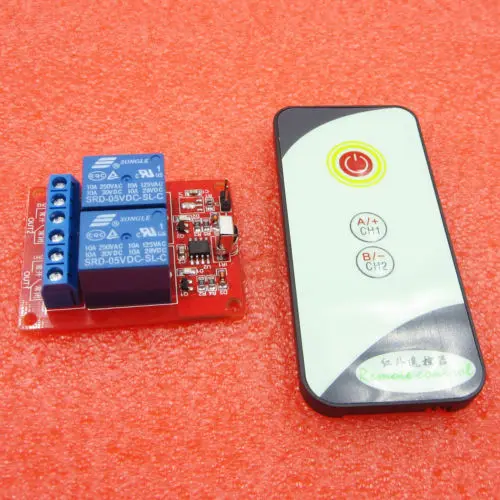 Controll Switch Relay Module Board Two Channel 2CH 12V IR Infrared Remote