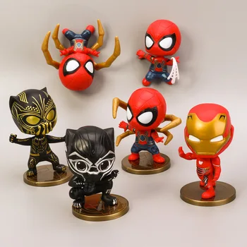 

Movie Avengers Infinity War Super Heros Iron Man/Black Panther/Hulk/Captain America/Spider Man Action Figure Toys Model Dolls