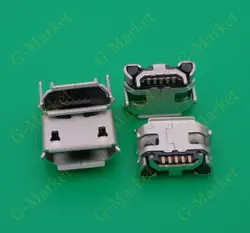 100 шт. Мини Micro USB разъем зарядки Порты и разъёмы Разъем док-станция для Jiayu G4 G4T G4S G2 G5 smart для сотового телефона