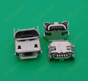 

100pcs Mini Micro USB connector jack Charge Charging Port socket plug dock For Jiayu G4 G4T G4S G2 G5 Smart for Cell phone