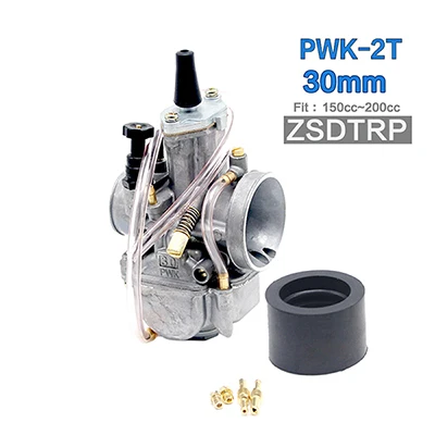 Zsdtrp 21 24 26 28 30 32 34 мм 2 т PWK мотоциклетные карбюратор Carburador универсальный для 2 T внедорожный самокат ATV UTV - Цвет: 30mm