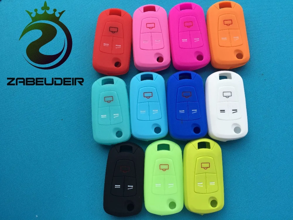 

Key Case For Opel Silicone Auto Key Cover Holder Bag For Opel Astra g/h/j Insignia Mokka Vectra Corsa Zafira 3 Buttons Keys