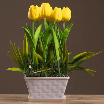 

Flower Pot Plant Pot Resin Simulation Tulip Flowerpot