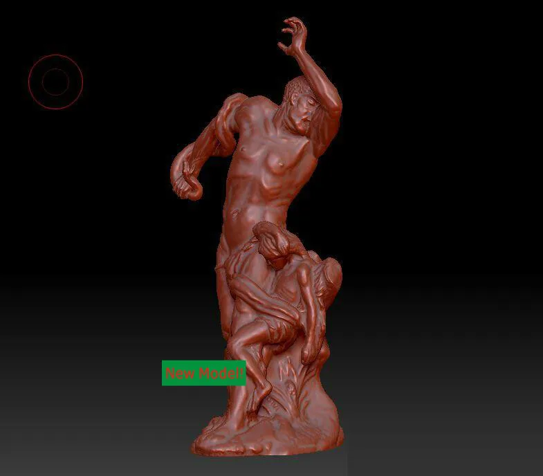3D модель формат stl твердая вращающаяся скульптура для станка с ЧПУ Снижающаяся
