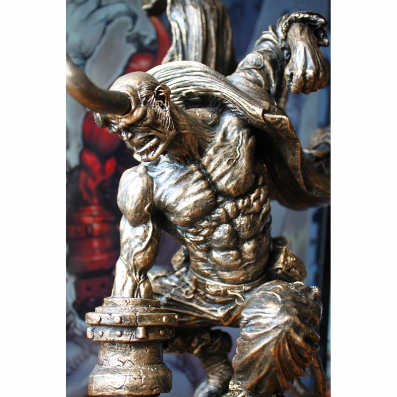 Классная статуя Hellboy супергерой бюст Anung Un Rama Prof Блум репетитор полная длина портрет резиновая фигурка героя Коллекционная модель игрушки