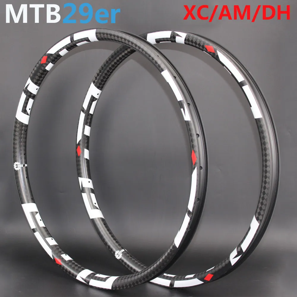 High Quality 29er MTB Carbon Wheel Rim 24H 28H 32H 36H For XC AM DH ...
