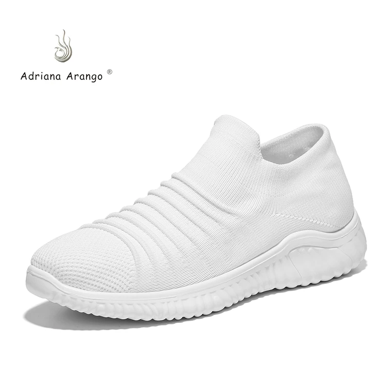 

Adriana 2019 Sneakers Wild Trend Casual Shoes Men High Quality Soft Comfortable Breathable Simple Non-slip Flying Woven Socks