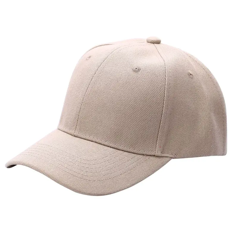 Женские мужские унисекс кепки для бега винтажная кепка бейсболка для спорта на открытом воздухе шляпы регулируемые однотонные летний капюшон Кепка - Цвет: Khaki