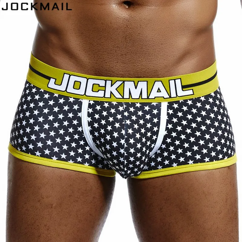 JOCKMAIL, фирменное Мужское нижнее белье, боксеры, шорты для геев, с мешочком для пениса, cueca, боксеры, calzoncillos hombre, мужские боксеры, шорты, трусы для сна