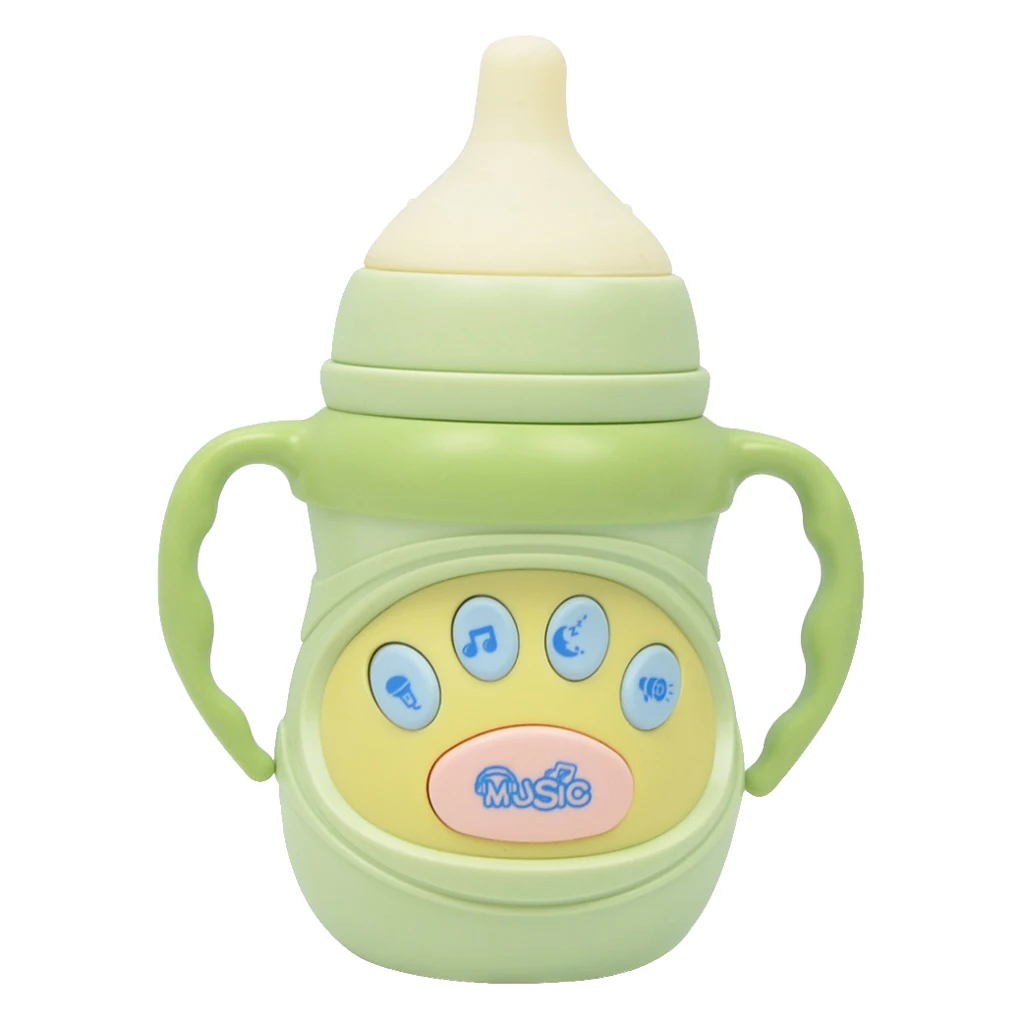 Electronic Music & Light Feeding Bottle Kids Baby Early Learning Toy Play Activity
