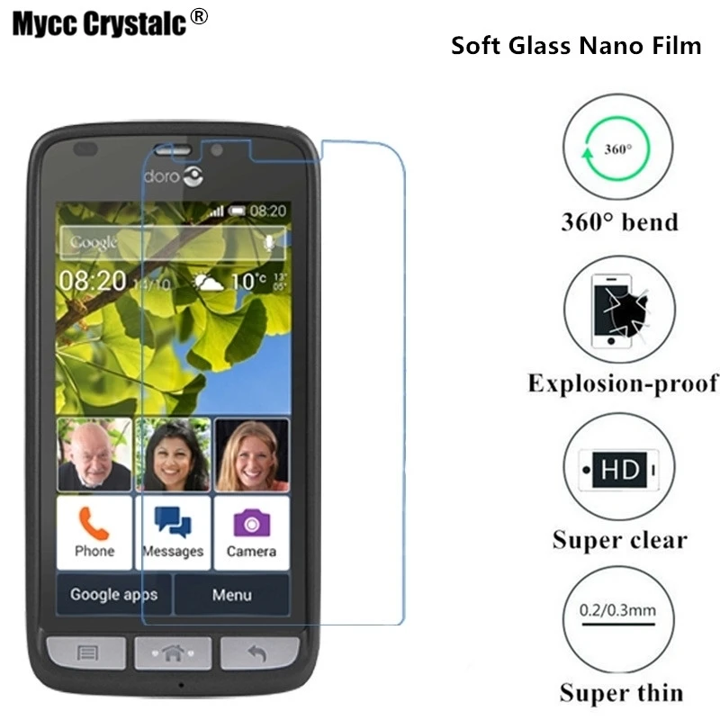 Super thin clear Soft Glass Nano Explosion proof Screen
