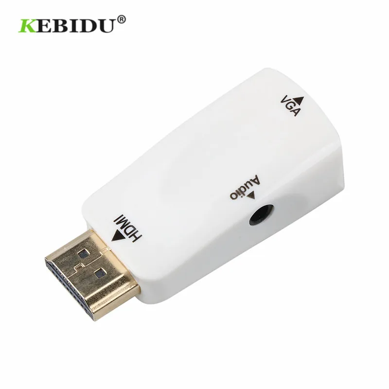 Адаптер Kebidu HDMI в VGA кабель переходник типа Папа мама с поддержкой HD 1080P HDTV адаптер