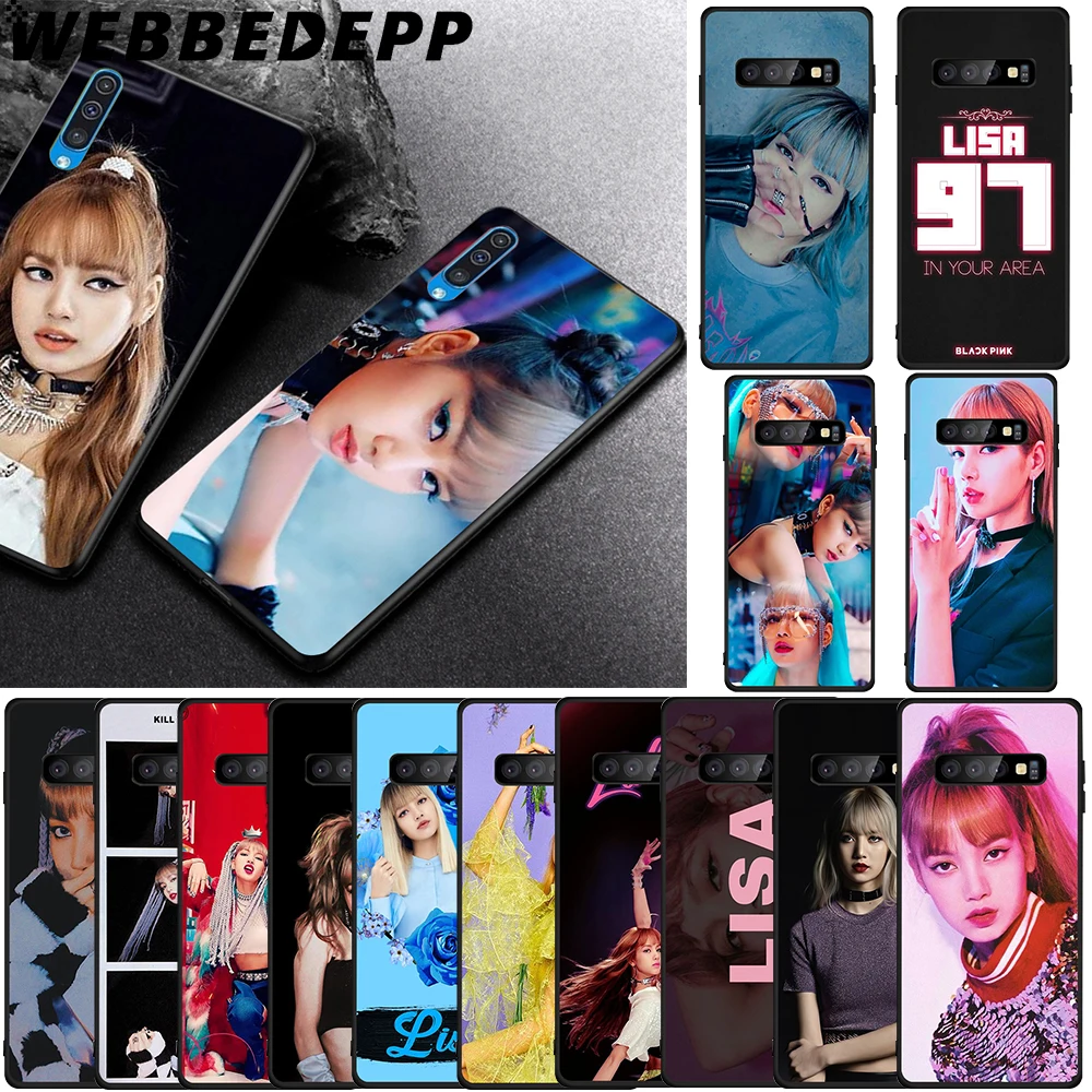 

WEBBEDEPP BlackPink Lisa Soft TPU Case for Samsung Galaxy S6 S7 Edge S8 S9 S10 Plus S10e