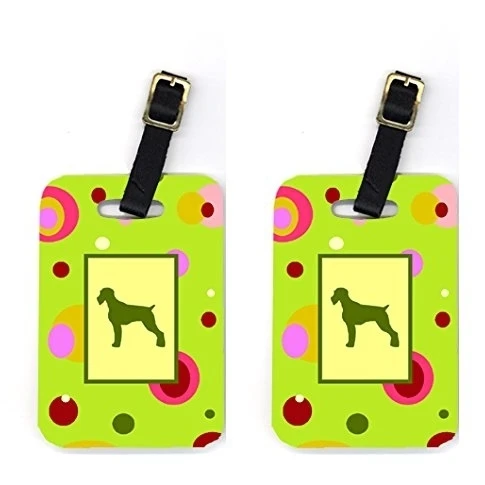Carolines Treasures CK1036BT German Wirehaired Pointer Luggage Tags Pair Of 2 (1)