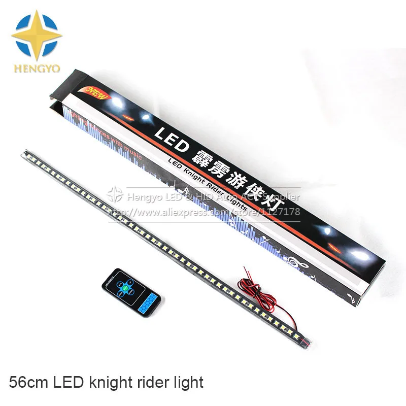 

48-LED IP68 Waterproof 56CM Bar Light 5050 20modes Car LED Knight Rider lights LED Strip Scanner Lighting
