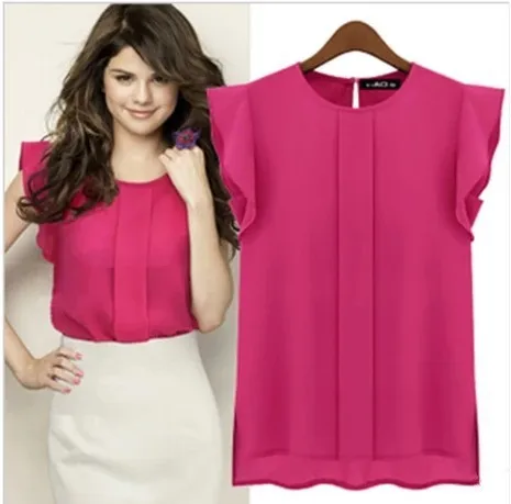 women sleeveless butterfly O neek 
