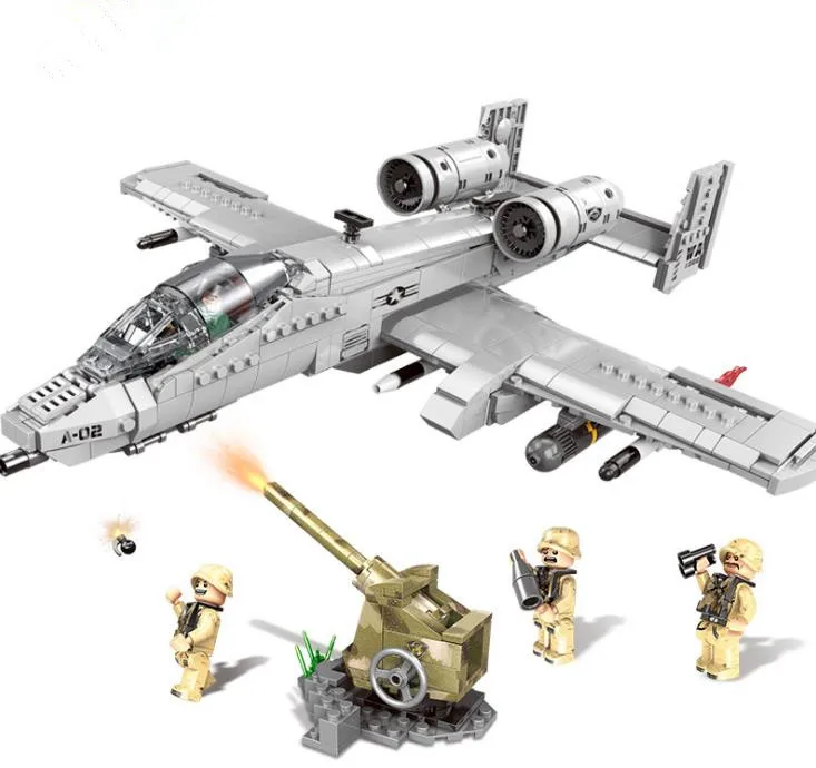 XINGBAO 06022 Конструктор Военный Истребитель A10 Thunderbolt II Warthog строительные блоки