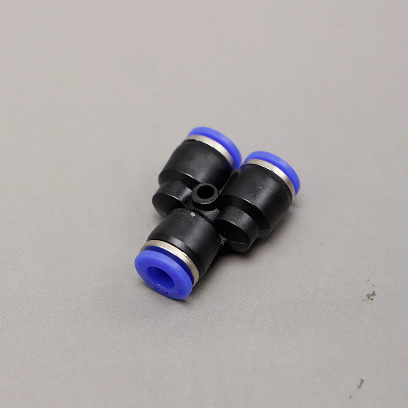 Details about   10Pcs Pneumatic Fitting 3 Way Y Type 6mm Plastic Plastic Pipe Connectors