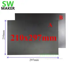 210x297 мм A + B Магнитная Клейкая Лента печатная наклейка поверхность Flex Plate DIY 3d принтер части
