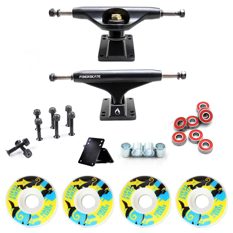 جديد 5in جهاز تحكم في لوح التزلج كومبو مجموعة 5230 مللي متر عجلات الألومنيوم المغنيسيوم سبائك المهنية جسر لوح تزلُّج قوس شحن مجاني