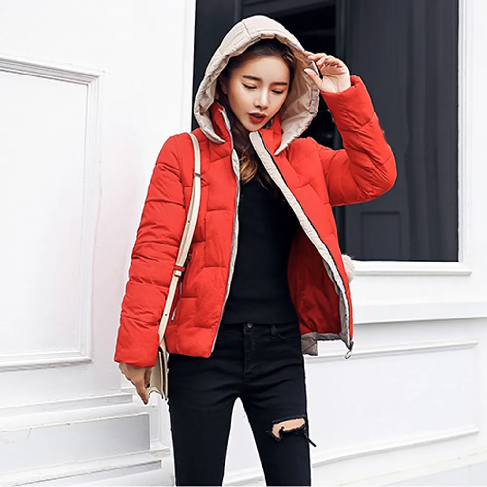 Free Ostrich 2019 new ladies fashion coat winter jacket women outerwear short jacket female padded parka women's overcoat N30