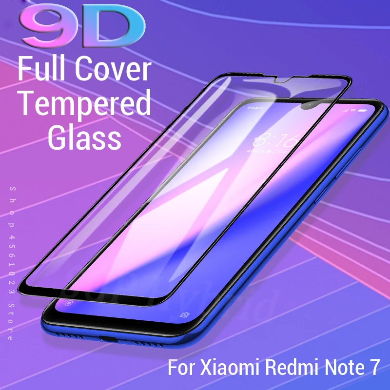 

9D Note 7 Pro Tempered Glass On the For Xiaomi Mi 8 MI8 8Lite Redmi Note 7 Note7 Pro 7Pro Pocophone F1 Film Cover Full Glue Sklo