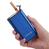 FOCUS Aluminum Pocket Cigarette Case Automatic Ejection Silver Cigarete Box Holder 8pcs Cigarettes Gadgets for Men Smoker ► Photo 1/6