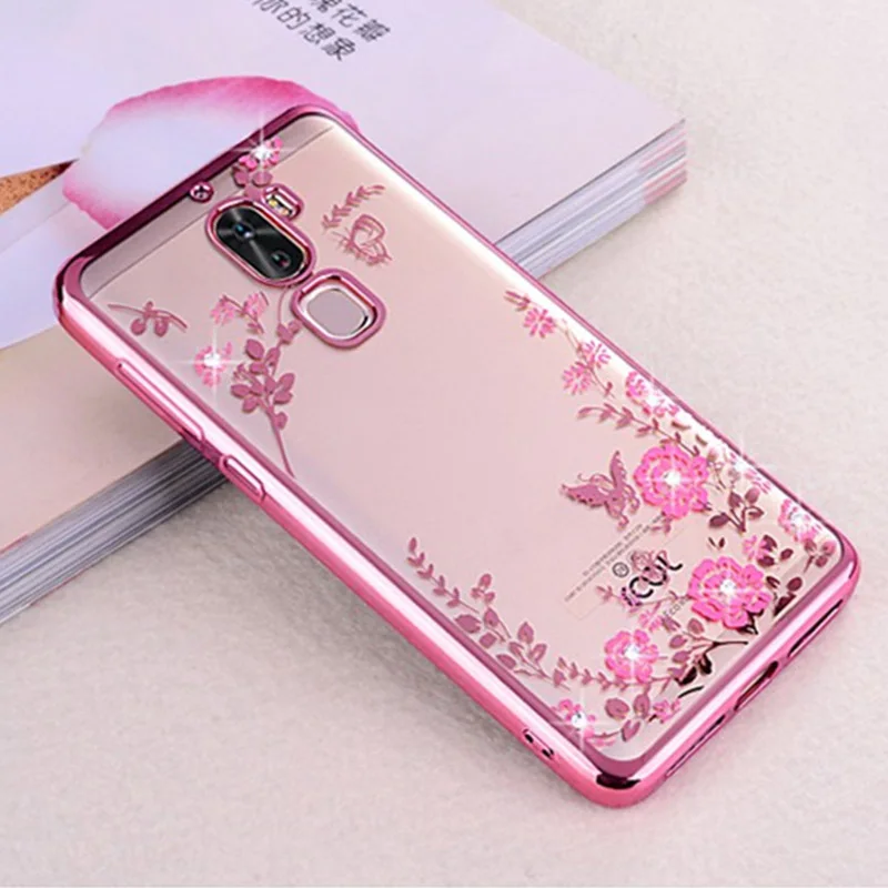 For Huawei honor 6x case Luxury Diamond Flowers Secret Garden Soft Silcone TPU phone Back Cover |