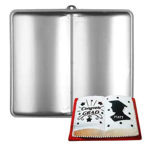 

Creative 3D Open Book Shaped Cake Mold Tray Mould Home Kitchen Bakeware Tool