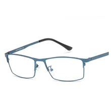 Модные деловые очки, оправа для мужчин, металлические, анти-голубые лучи, компьютерные очки, очки, радиационные, устойчивые, оптические очки
