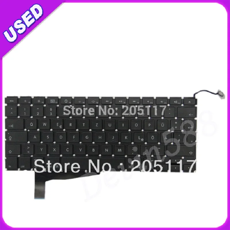 

100% WORKING FOR Macbook Pro A1286 German keyboard 2008