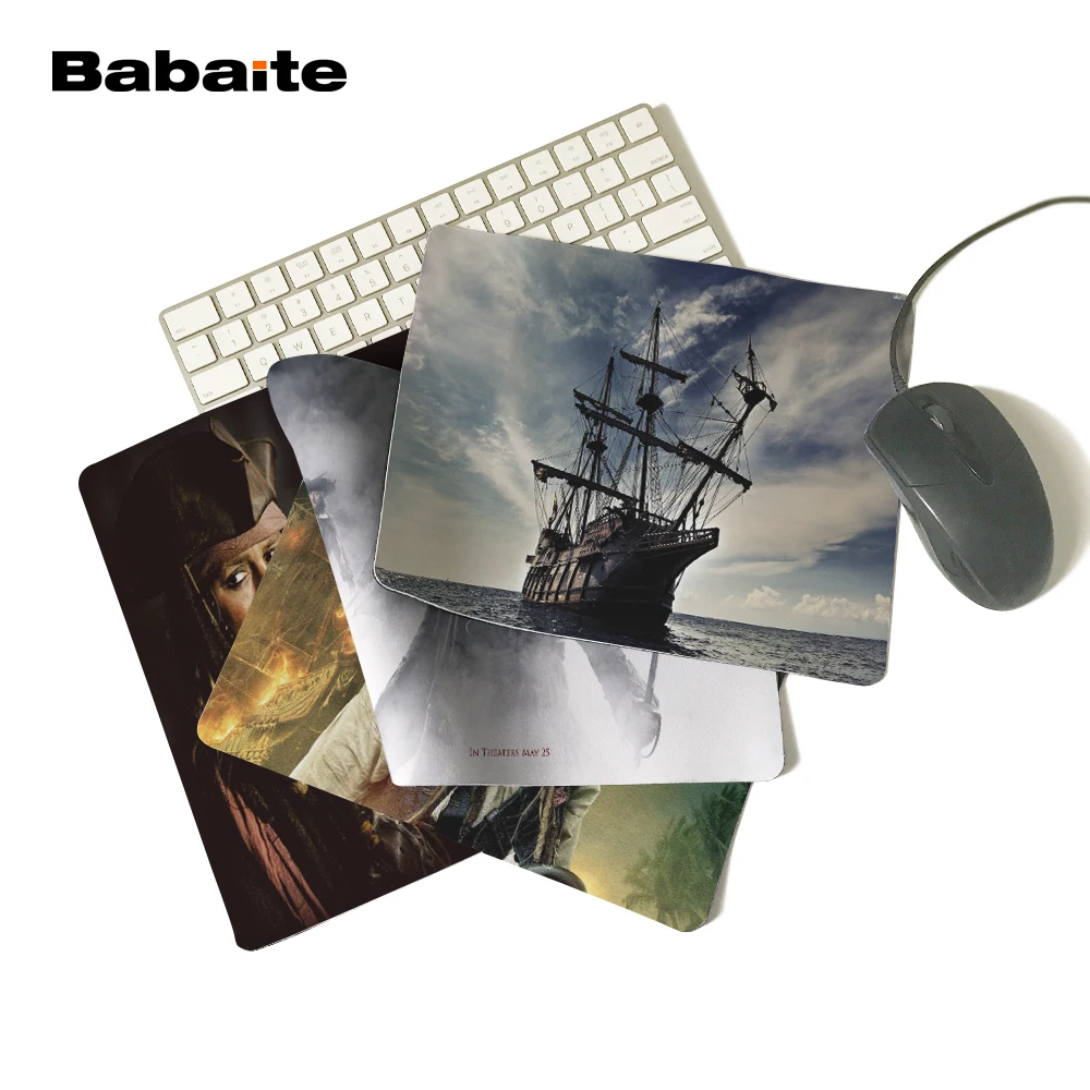 

Babaite The Black Pearl Pirates of the Caribbean Captain Jack Custom Computer Mouse Mat Create Your Own Style Vintage Mouse Pad