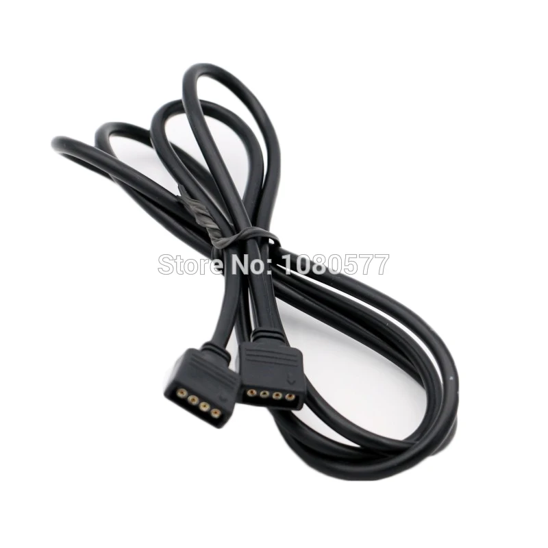 

1pcs White / Black Female LED Strip Cable Connector 4Pin Extension Wire 30cm 50cm 1m 2m 2.5m 3m 5m For 3528 5050 RGB LED Strips