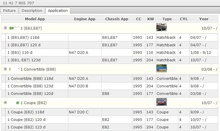 Масляный фильтр подходит для BMW X1 E84 E61 E60 E91 E92 E93 X3(E83) E90 E88 E82 E81 E87 OEM: 11427807177# RH85