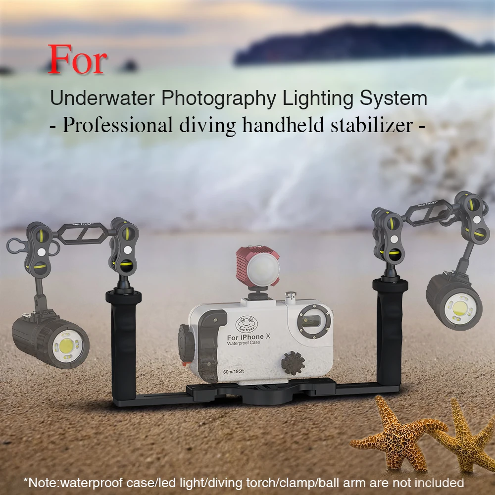  Seafrog Diving Camera housing Handle Tray Grip Bracket shutter trigger for gopro Phone TG5 Sony Can