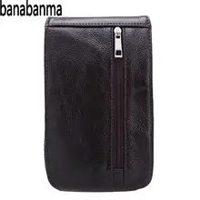 Banabanma Мужская поясная сумка, поясной кошелек, переносная ретро кожаная сумка для мобильного телефона, сумка через пояс, поясная сумка ZK40