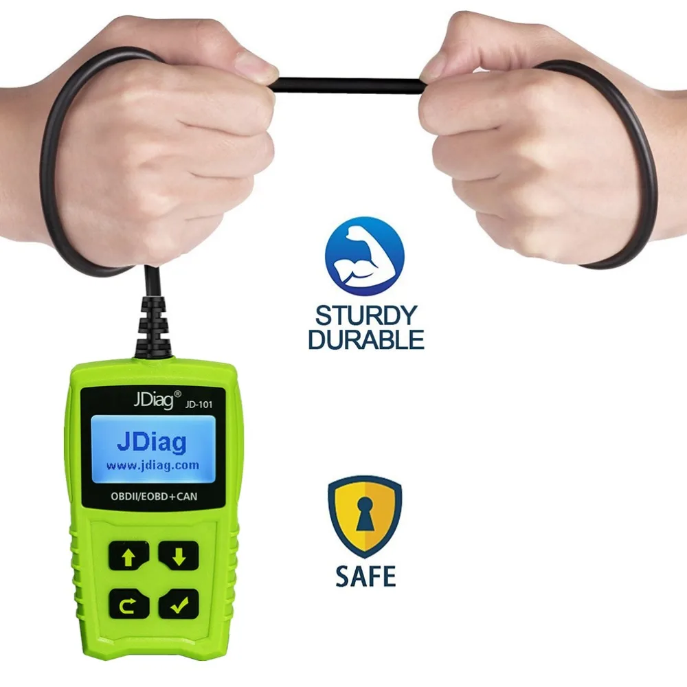 JDiag JD101 OBDII Универсальный Авто Scannner код ридер диагностический сканер инструмент
