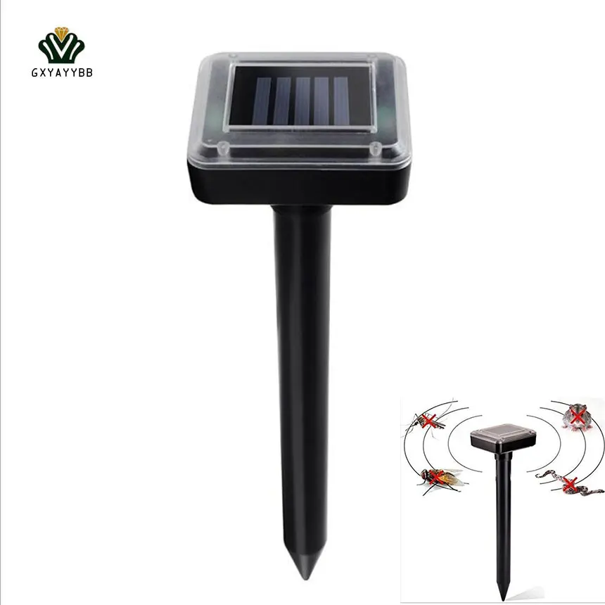 Image 1Pcs Solar Power Ultrasonic Pest Repeller Chaser Snake Rodent Mice Gopher Rat Mole Mouse Repeller for Garden Yard Field Grass