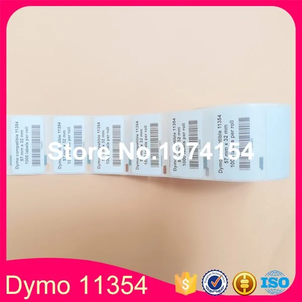 18 x Rolls Dymo Compatible Labels 11354 , label size :57x32mm 1000 Labels Per Roll Multipurpose labels(dymo 1354)