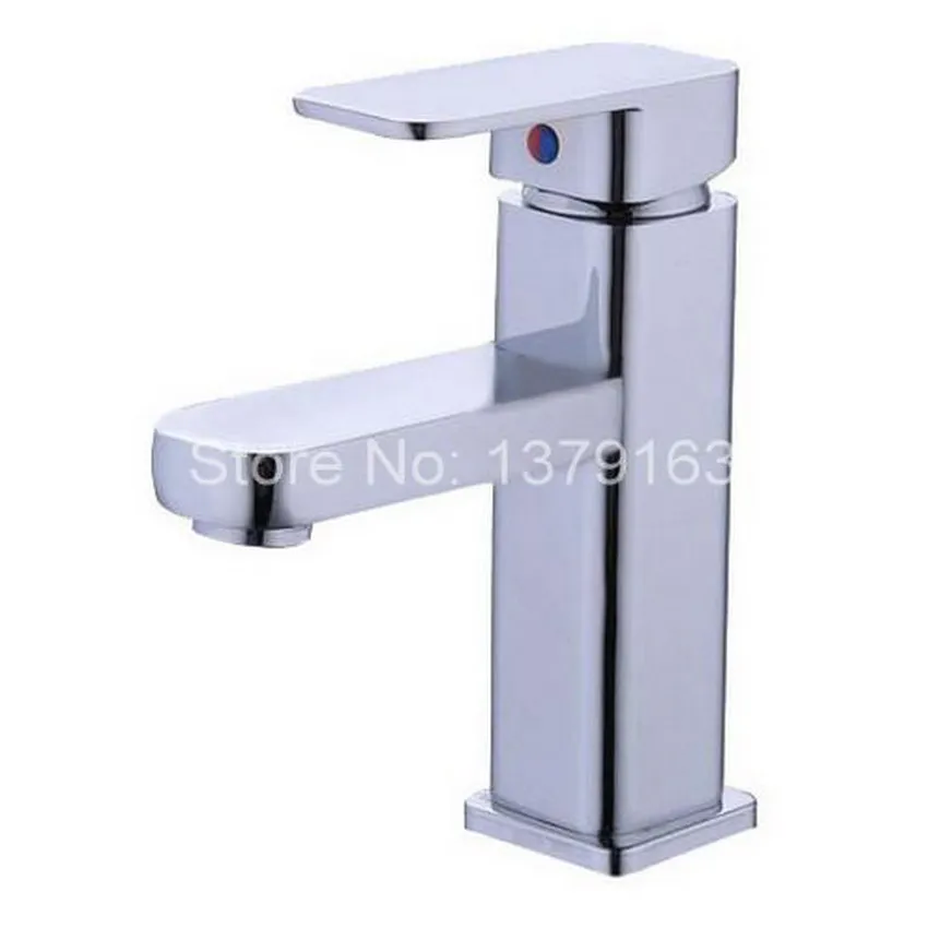 

Polished Chrome Brass Single Lever Handle Bathroom Vessel Sink Basin Faucet Mixer Taps anf045