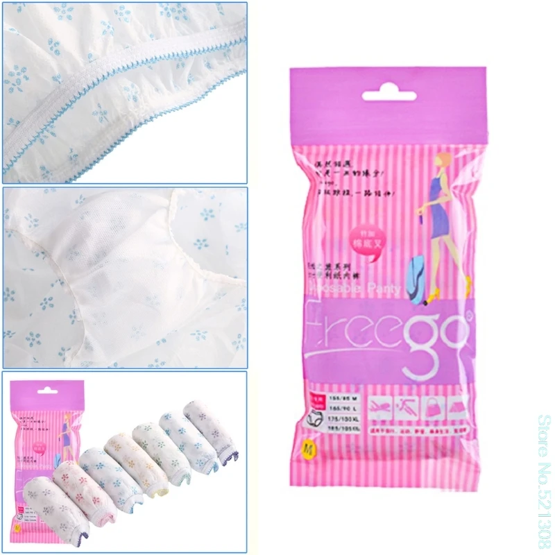 7Pcs Cotton Pregnant Disposable Underwear Panties Briefs Prenatal Postpartum Underpants Drop Ship