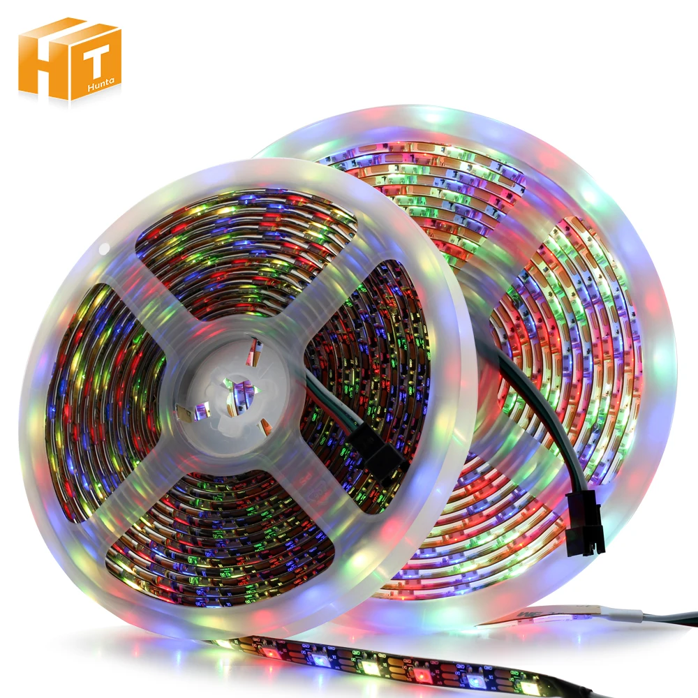 

SK6812 LED Pixel Strip RGBW / RGBWW 4 in 1 DC5V Flexible LED Light, SK6812 is the Upgrade of WS2812B.