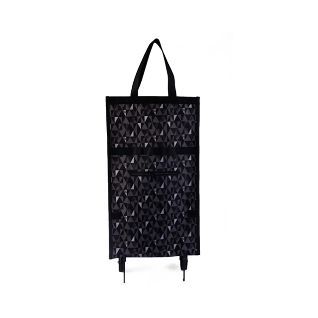Ruputhin вместительный органайзер для покупок, сумка на колесиках, Складные портативные сумки для покупок, купить Сумка для овощей - Цвет: Black diamond