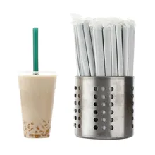 50 шт. зеленая соломинки, пузырьковый чай, солома, простая домашняя кафе, питьевой магазин, Boba трубочки для чая, вечеринки, дня рождения, напитков, украшения