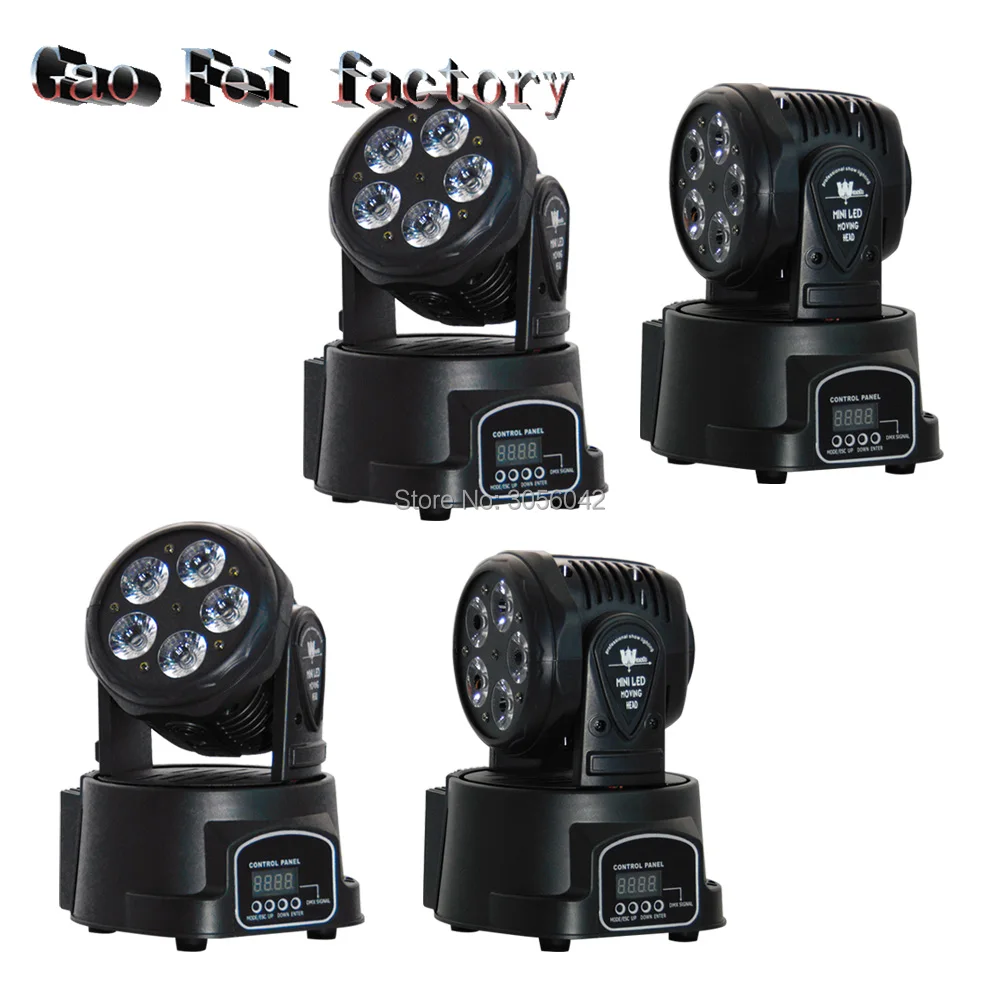 

4pcs/Lot Stage Wash Lighting 5x15w Led Moving Wash DMX Stage Effect Lighting For Party Disco DJ Stage Lights
