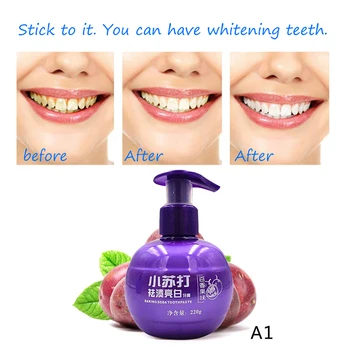 

Stain Removal Whitening Toothpaste Fight Bleeding Gums Toothpaste Passion Fruit Blueberry Gums Toothpaste Blanqueamiento Care