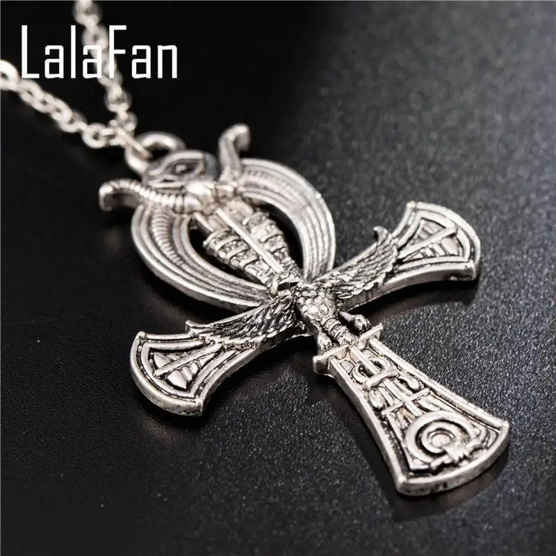 Новинка 2017 года панк Jewerly гигантский Ankh египетский Гора глаз РА языческих крест