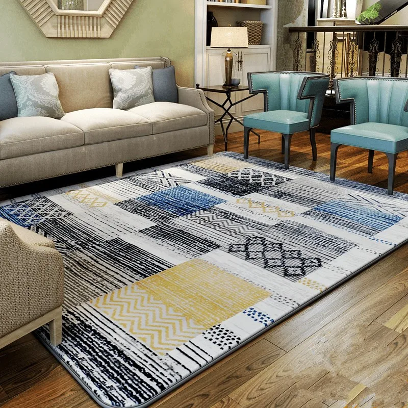 200X240 см ковер для гостиной в скандинавском стиле чайный столик прикроватная тумбочка для спальни простой современный геометрический прямоугольный ковер