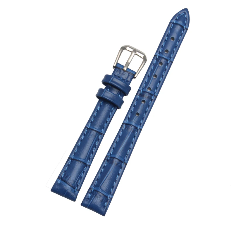 

10mm 12mm 14mm 16mm 18mm 20mm 22mm 24mm Small Size Quality Genuine Leather Women's Watch band Red White Black Strap